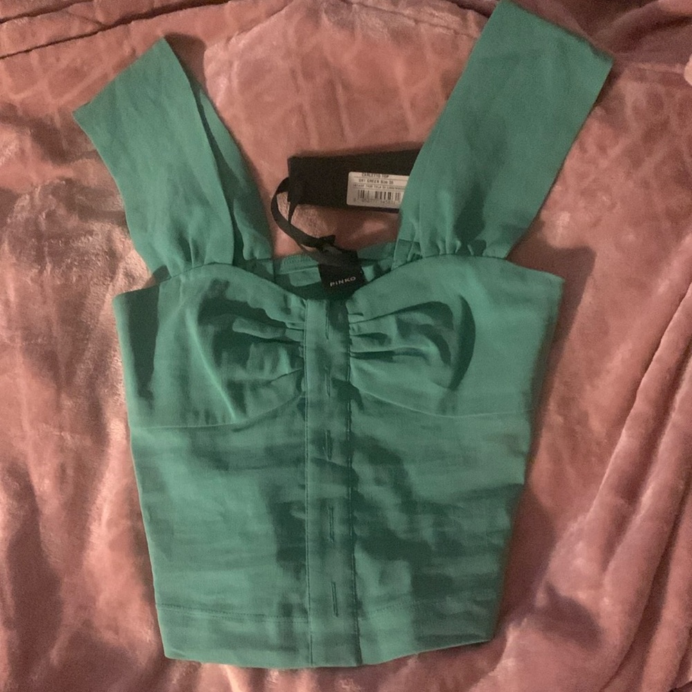 PINKO green top NWT